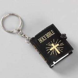 Mini English Holy Bible Keychain: Small but Mighty Christian Keyring