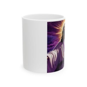 FaithScript Studio Ceramic Mug with Jesus Design – 11oz