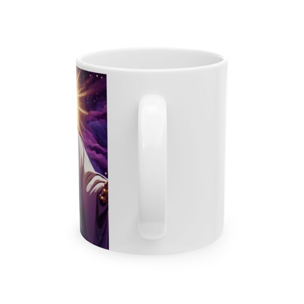 FaithScript Studio Ceramic Mug with Jesus Design – 11oz - Image 3