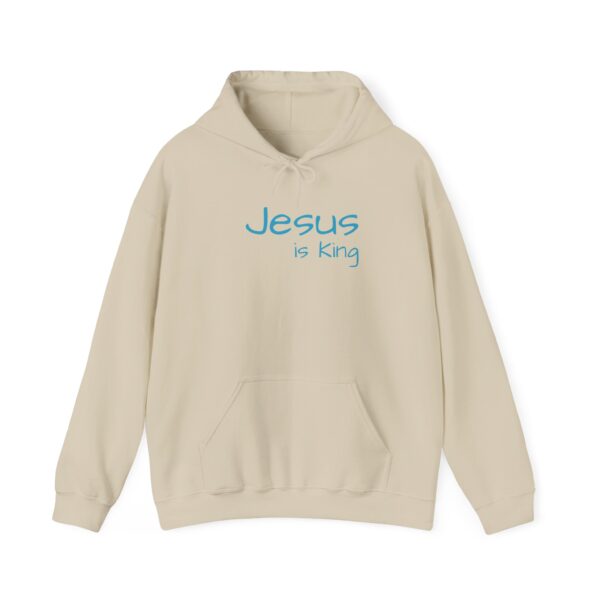 "Jesus is King" Unisex Hoodie Heavy Blend - Available in 3 Colors and Multiple Sizes - Image 12