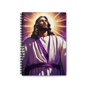 Jesus Spiral Notebook – Ruled Line FaithScript Studio Design