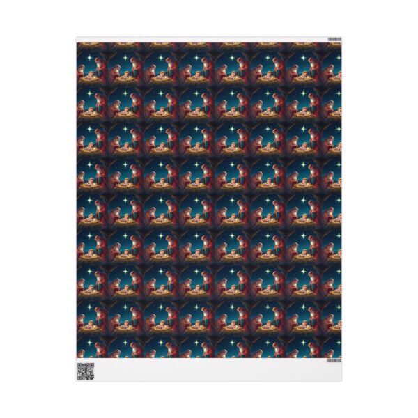 Custom Christmas Wrapping Paper with Baby Jesus Design - Image 5