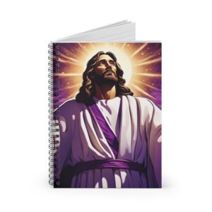 Jesus Spiral Notebook – Ruled Line FaithScript Studio Design