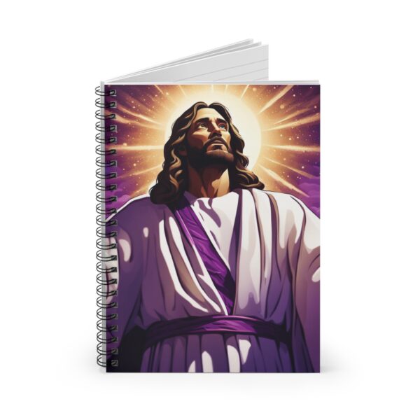 Jesus Spiral Notebook – Ruled Line FaithScript Studio Design - Image 2