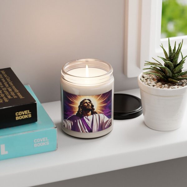 Jesus Soy Candle – Apple Harvest Scent | FaithScript Studio Scented Soy Candle, 9oz - Image 4