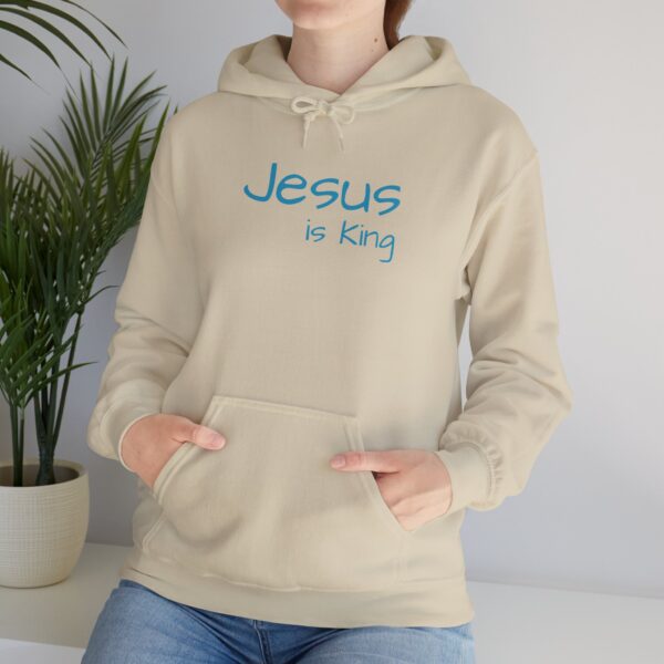 "Jesus is King" Unisex Hoodie Heavy Blend - Available in 3 Colors and Multiple Sizes - Image 16