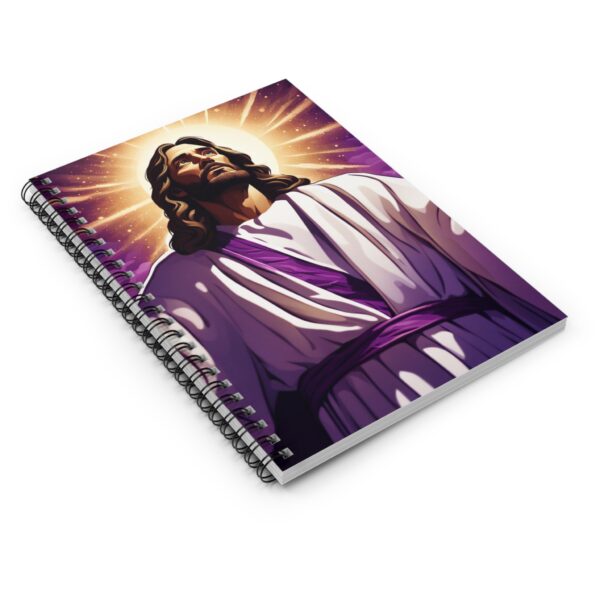 Jesus Spiral Notebook – Ruled Line FaithScript Studio Design - Image 3