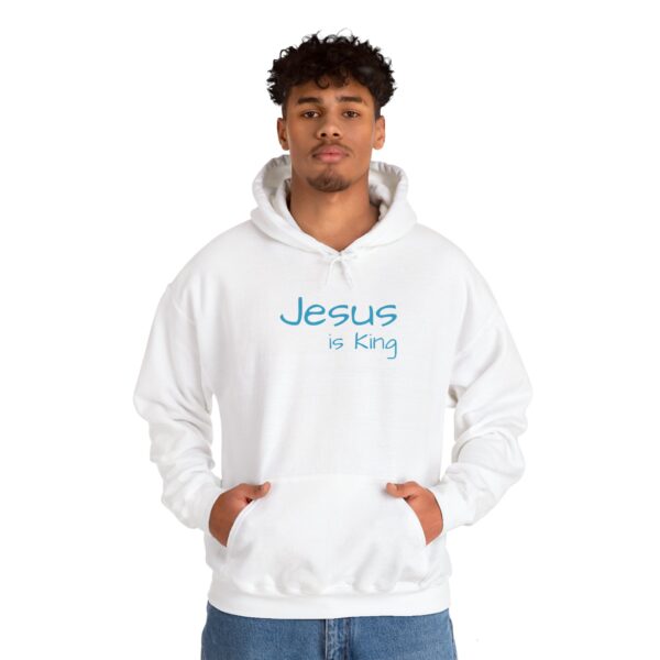 "Jesus is King" Unisex Hoodie Heavy Blend - Available in 3 Colors and Multiple Sizes - Image 6