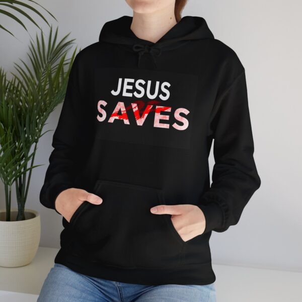 Jesus Saves Unisex Hoodie - Faith-Inspired Christian Apparel with Powerful Message - Image 7