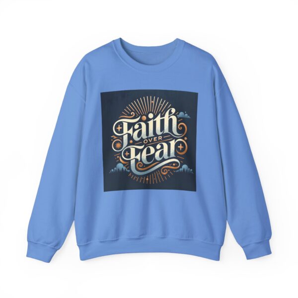 Faith Over Fear Crewneck Sweatshirt – Unisex Christian Apparel for Comfort and Style - Image 10