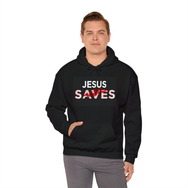 Jesus Saves Unisex Hoodie - Faith-Inspired Christian Apparel with Powerful Message - Image 6