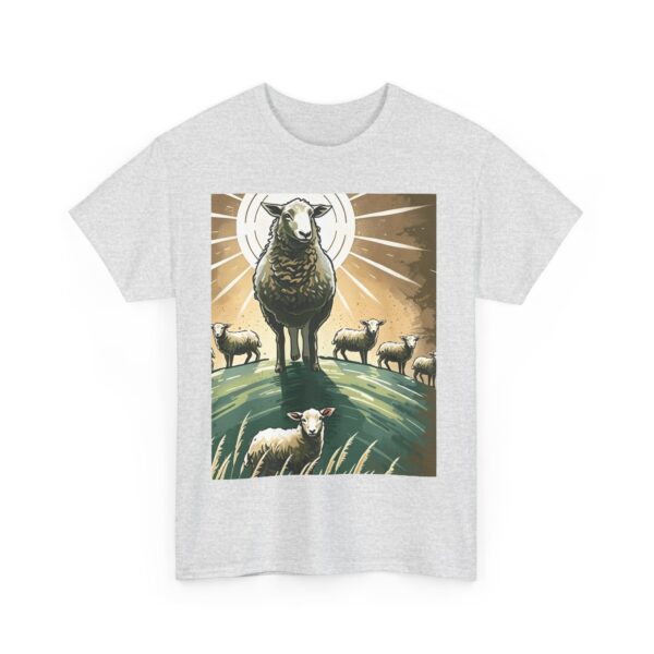 Never Lost, Finding Hope in the Lost Sheep Parable Unisex Heavy Cotton Tee - Image 9