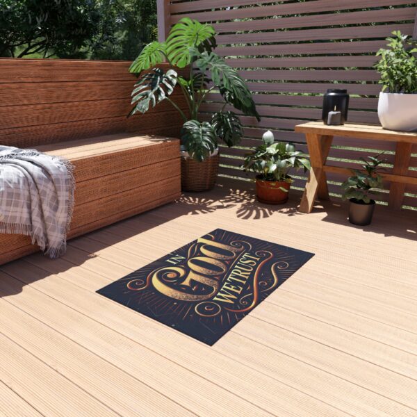 In God We Trust Outdoor Rug – Durable Non-Slip Patio Mat for Porch or Deck - Image 3