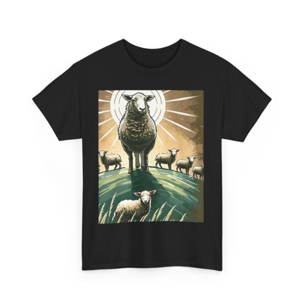 Never Lost, Finding Hope in the Lost Sheep Parable Unisex Heavy Cotton Tee - Image 14