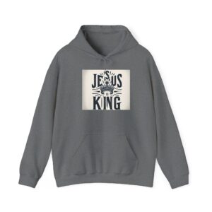 Jesus Is King Unisex Heavy Blend Hoodie – Cozy, Stylish, and Faith-Inspired Apparel