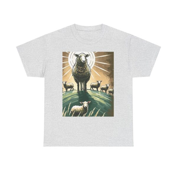 Never Lost, Finding Hope in the Lost Sheep Parable Unisex Heavy Cotton Tee - Image 7