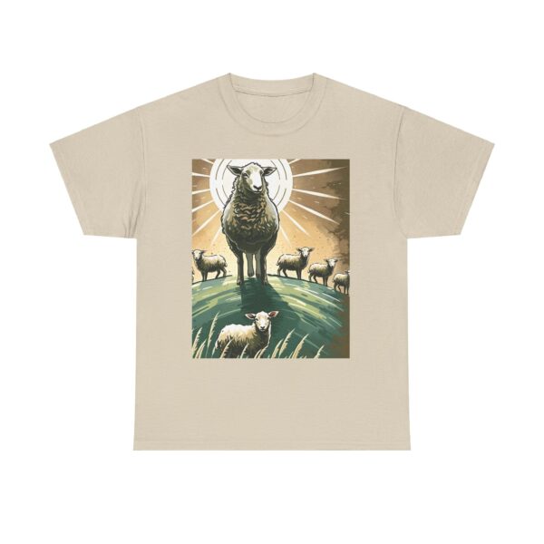 Never Lost, Finding Hope in the Lost Sheep Parable Unisex Heavy Cotton Tee - Image 17