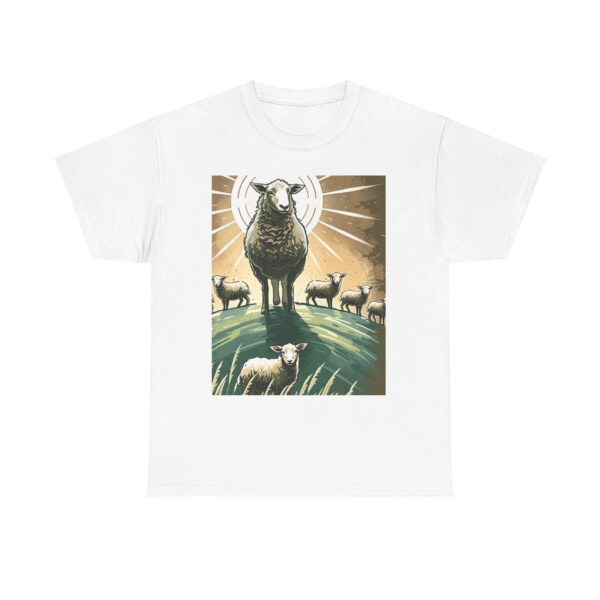 Never Lost, Finding Hope in the Lost Sheep Parable Unisex Heavy Cotton Tee