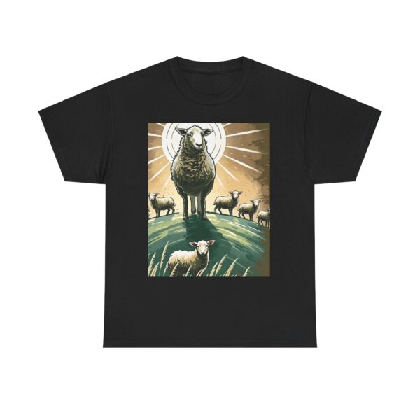 Never Lost, Finding Hope in the Lost Sheep Parable Unisex Heavy Cotton Tee - Image 12