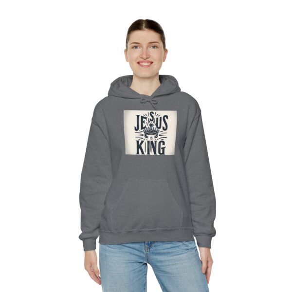 Jesus Is King Unisex Heavy Blend Hoodie - Cozy, Stylish, and Faith-Inspired Apparel - Image 5