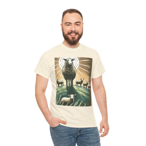 Never Lost, Finding Hope in the Lost Sheep Parable Unisex Heavy Cotton Tee - Image 26