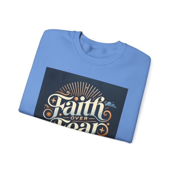 Faith Over Fear Crewneck Sweatshirt – Unisex Christian Apparel for Comfort and Style - Image 12