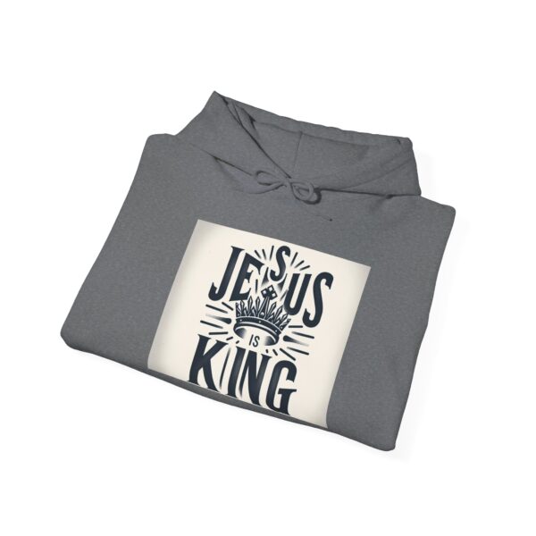 Jesus Is King Unisex Heavy Blend Hoodie - Cozy, Stylish, and Faith-Inspired Apparel - Image 4