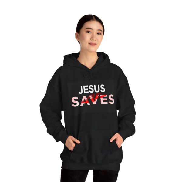 Jesus Saves Unisex Hoodie - Faith-Inspired Christian Apparel with Powerful Message - Image 5