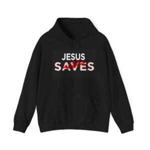 Jesus Saves Unisex Hoodie – Faith-Inspired Christian Apparel with Powerful Message