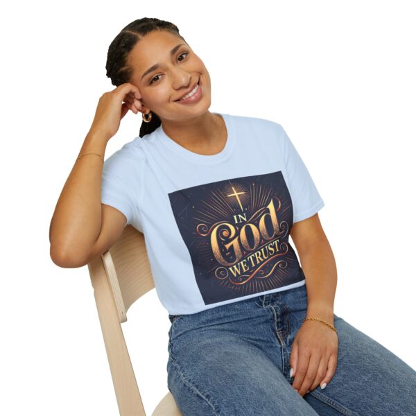 In God We Trust Christian T-Shirt – Unisex Soft-Style Tee, Faith-Based Apparel, Multiple Colors