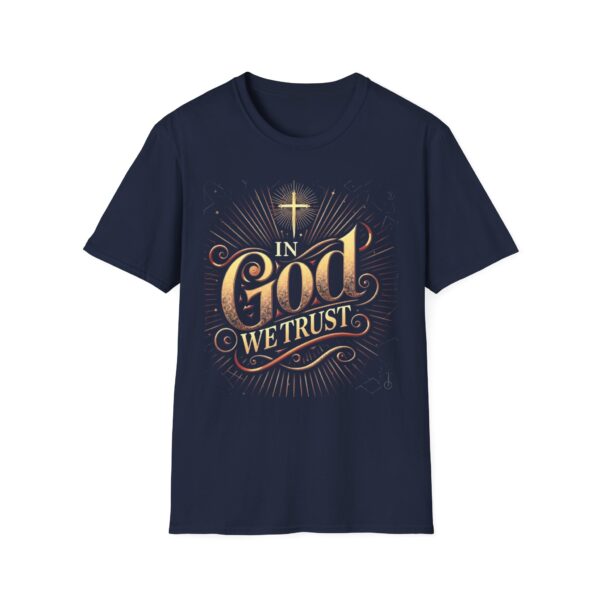 In God We Trust Christian T-Shirt – Unisex Soft-Style Tee, Faith-Based Apparel, Multiple Colors