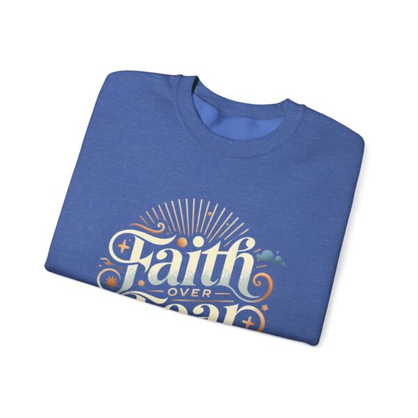 Faith Over Fear Crewneck Sweatshirt – Unisex Christian Apparel for Comfort and Style - Image 15
