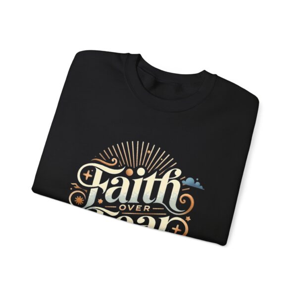 Faith Over Fear Crewneck Sweatshirt – Unisex Christian Apparel for Comfort and Style - Image 19