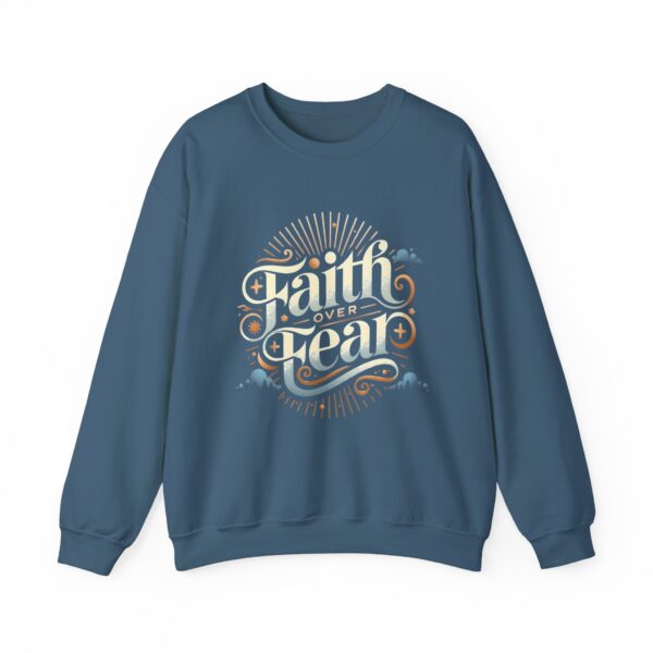 Faith Over Fear Crewneck Sweatshirt – Unisex Christian Apparel for Comfort and Style - Image 21