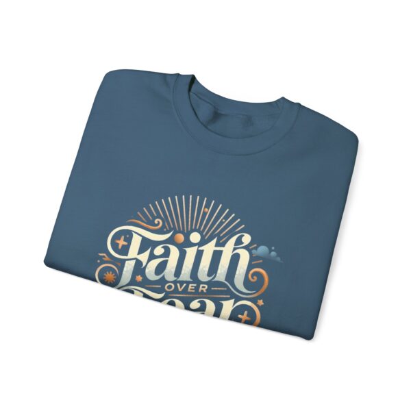 Faith Over Fear Crewneck Sweatshirt – Unisex Christian Apparel for Comfort and Style - Image 23