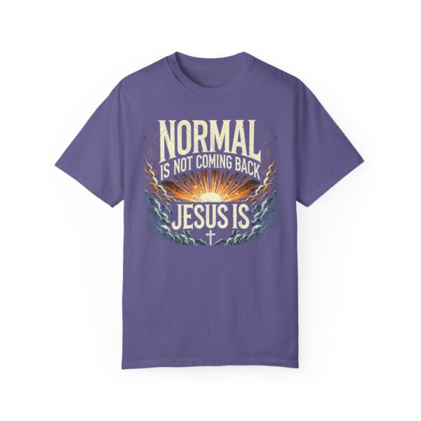 Unisex Comfort Colors T-Shirt - 'Normal is Not Coming Back, Jesus Is' - Image 16