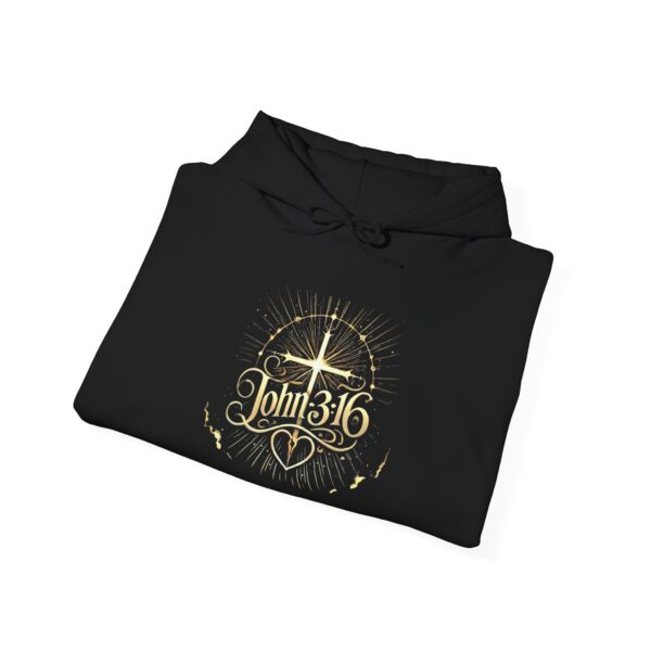 John 3:16 Unisex Christian Hoodie – Faith-Based Heavy Blend™ Sweatshirt for Believers - Image 9