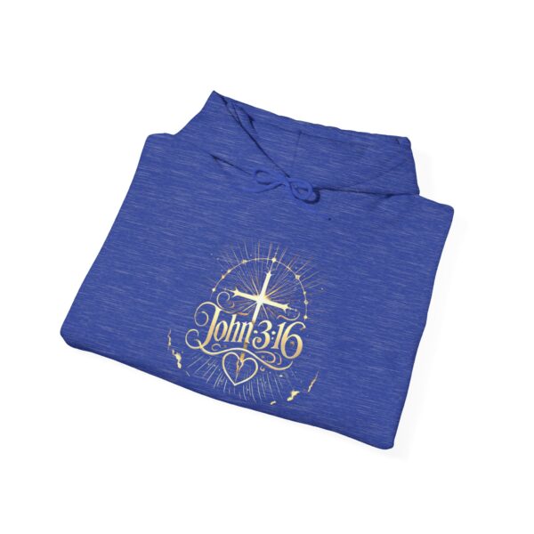 John 3:16 Unisex Christian Hoodie – Faith-Based Heavy Blend™ Sweatshirt for Believers - Image 14