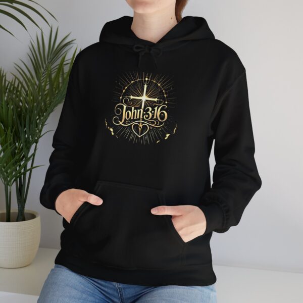 John 3:16 Unisex Christian Hoodie – Faith-Based Heavy Blend™ Sweatshirt for Believers - Image 10