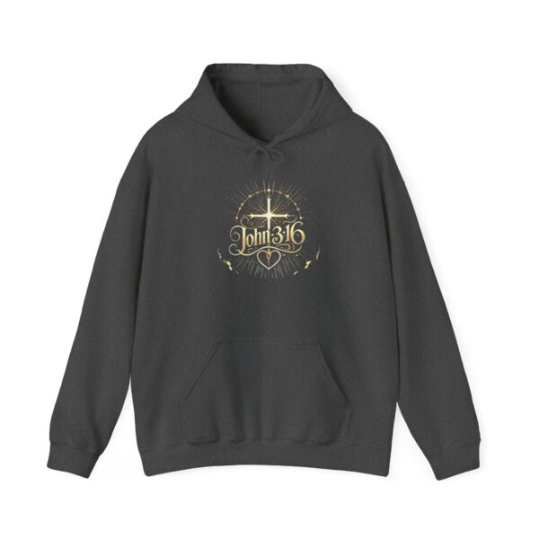 John 3:16 Unisex Christian Hoodie – Faith-Based Heavy Blend™ Sweatshirt for Believers