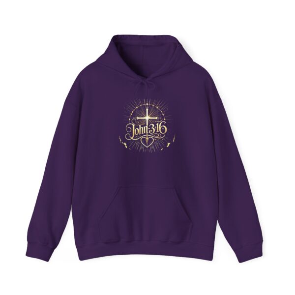 John 3:16 Unisex Christian Hoodie – Faith-Based Heavy Blend™ Sweatshirt for Believers - Image 16