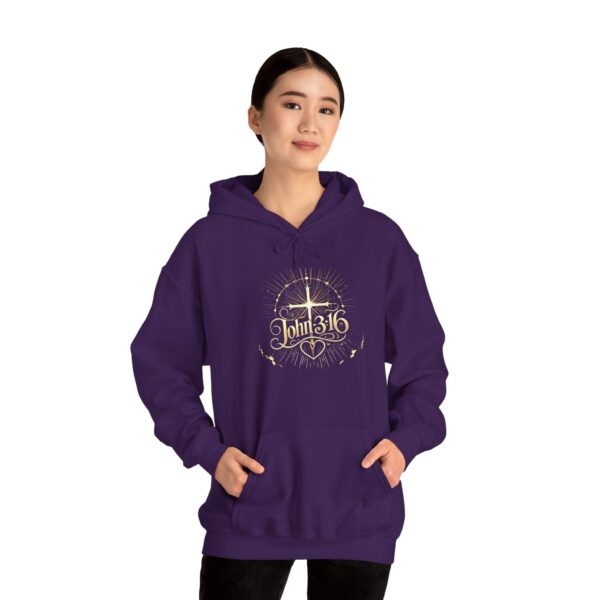 John 3:16 Unisex Christian Hoodie – Faith-Based Heavy Blend™ Sweatshirt for Believers - Image 20