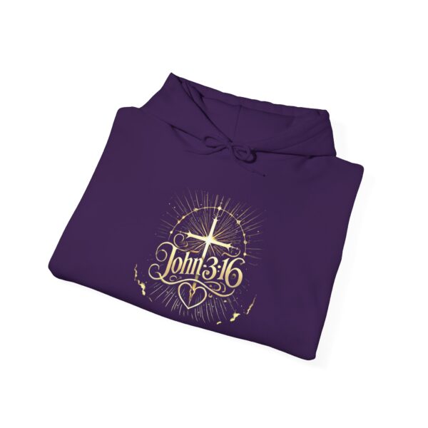 John 3:16 Unisex Christian Hoodie – Faith-Based Heavy Blend™ Sweatshirt for Believers - Image 19